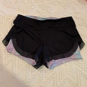 Ivivva Black Shorts w/ Multicolor Liner - Size 14